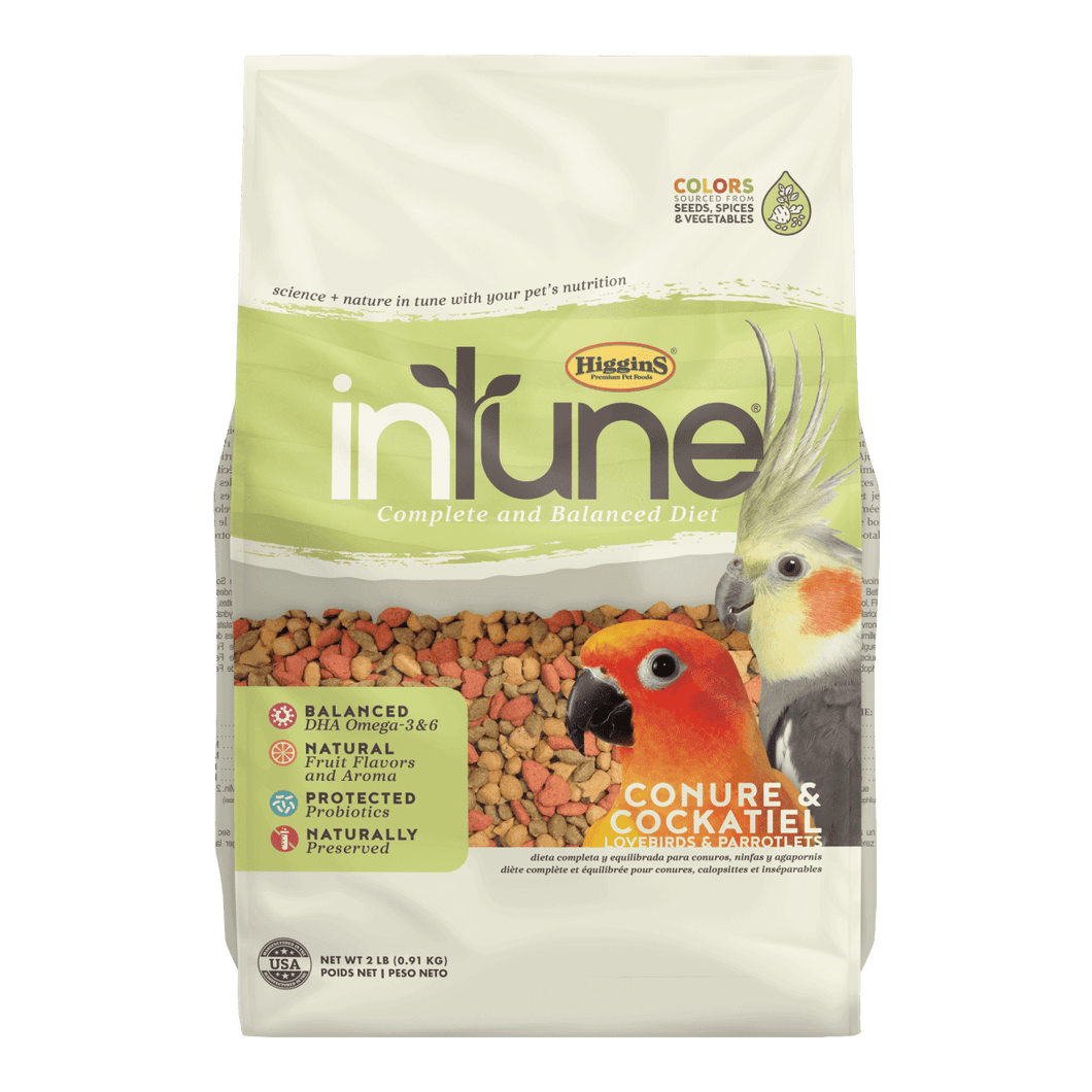 HIGGINS CONURE & COCKATIEL FOOD 908gm