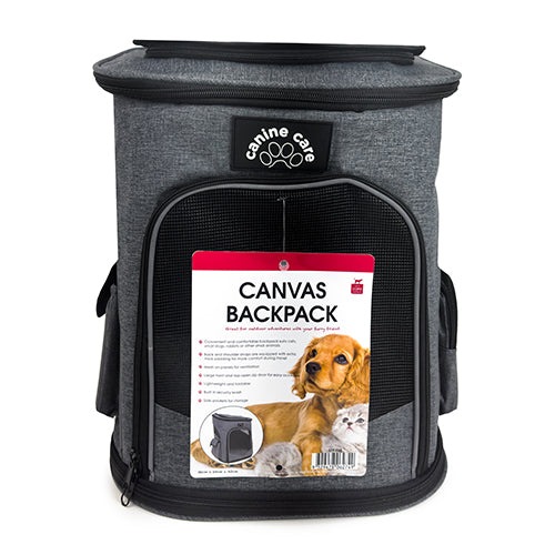 CANINE CARE CANVAS BACKPACK Pet Essentials Tauranga Online Pet Food