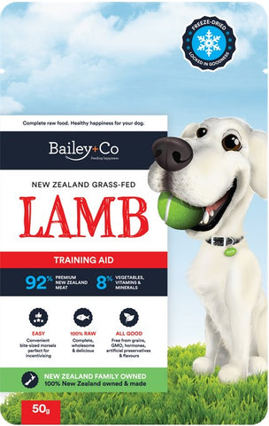 BAILEY+CO FREEZE DRIED TRAINING AID LAMB 50GM