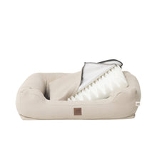 Load image into Gallery viewer, INDIE &amp; SCOUT PET BOUCLE BOLSTER STONE MED
