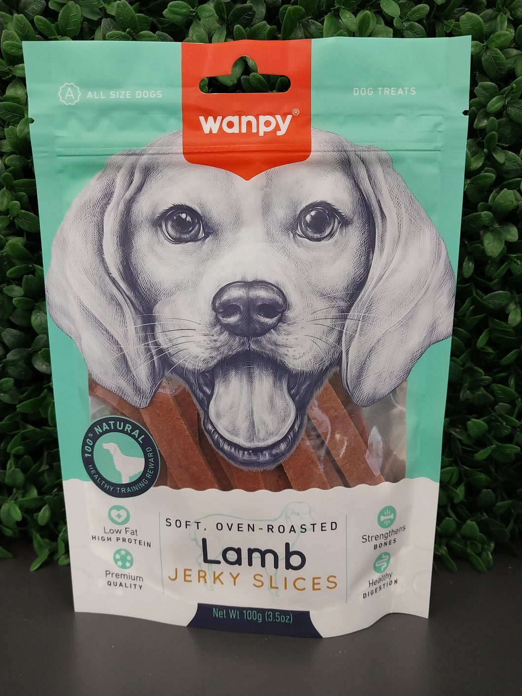 WANPY DOG LAMB JERKY SLICES 100GM