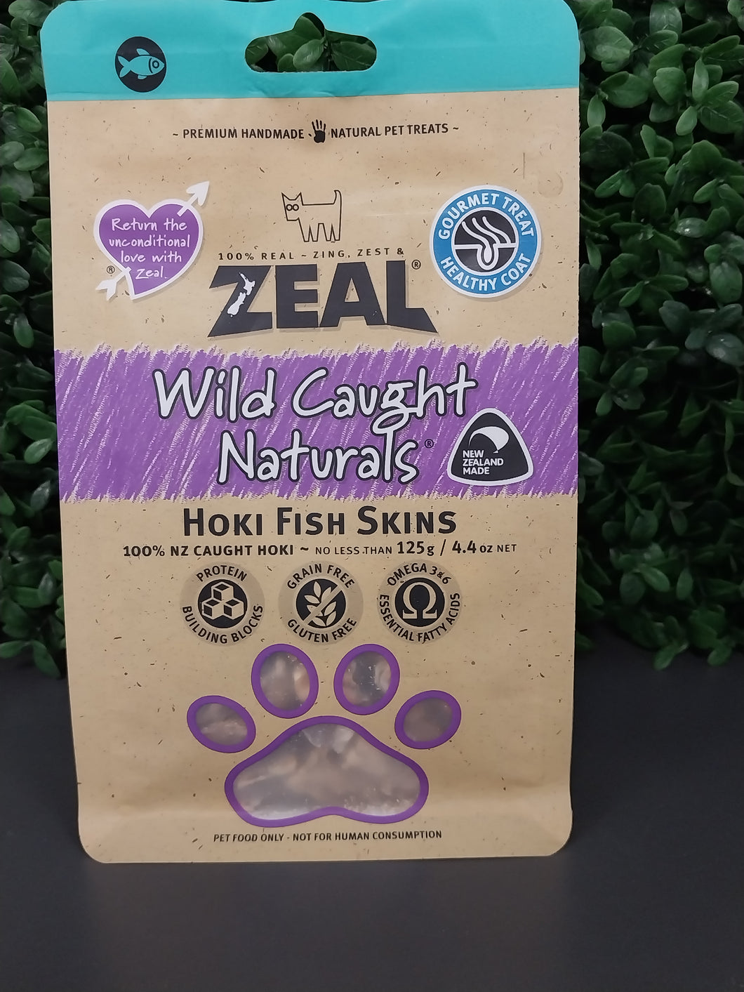 ZEAL WILD CAUGHT HOKI FISH SKINS 125gm