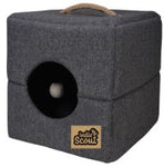 INDIE & SCOUT FOLDABLE PET CUBE - CHARCOAL