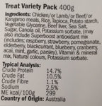 VARIETY PACK 400GM CHICK/LAMB/KANG