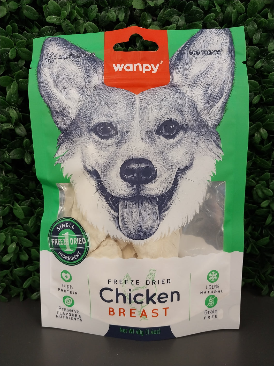 WANPY FREEZE DRIED CHICKEN DOG TREAT 40GM