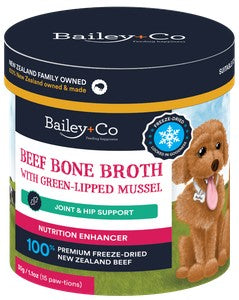 BAILEY+CO BEEF BROTH W GLM 30GM