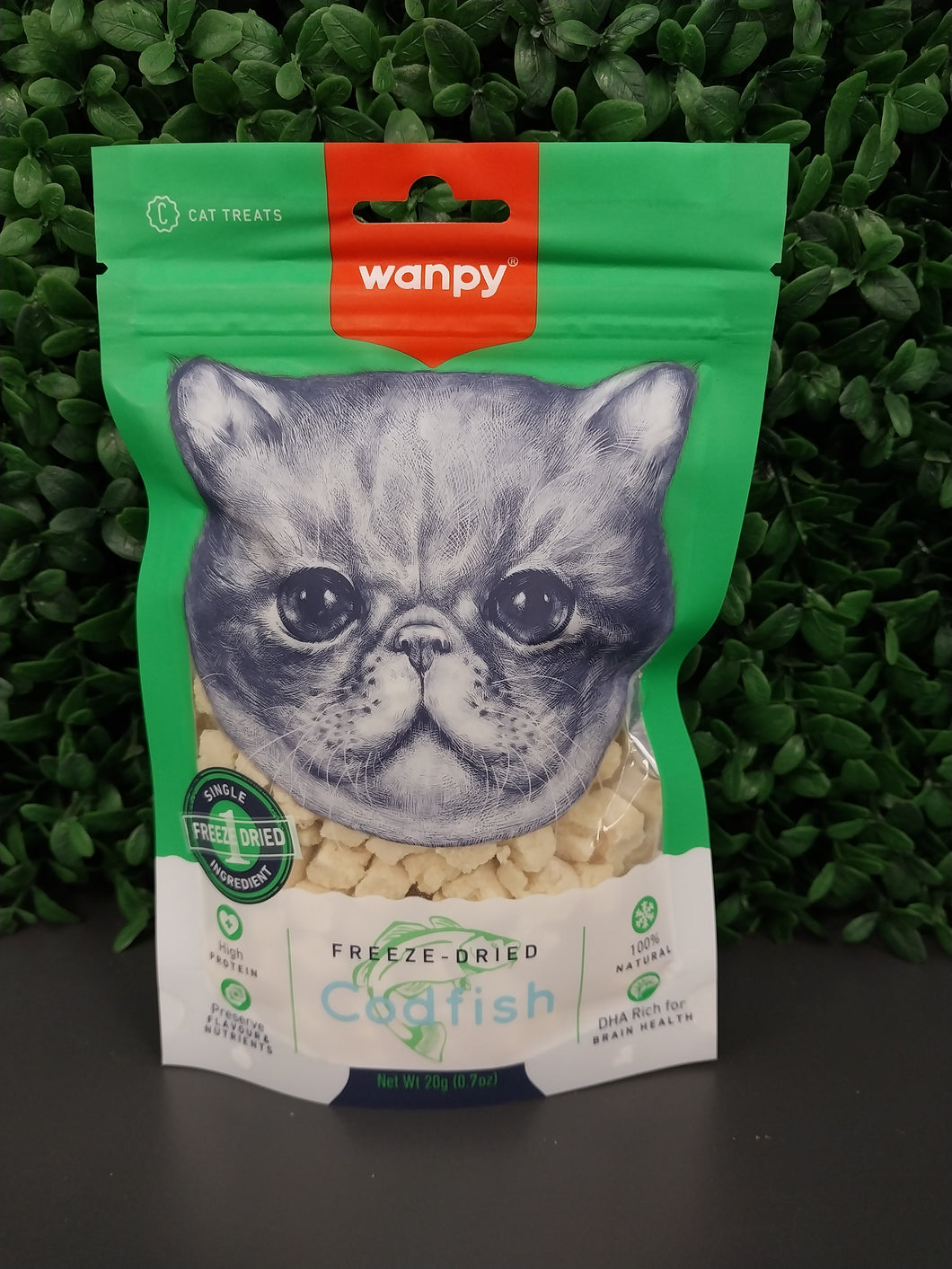 WANPY FREEZE DRIED CODFISH CAT TREAT 20GM