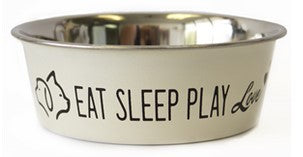 STAINLESS STEEL CUTE BOWL 550ML IVORY