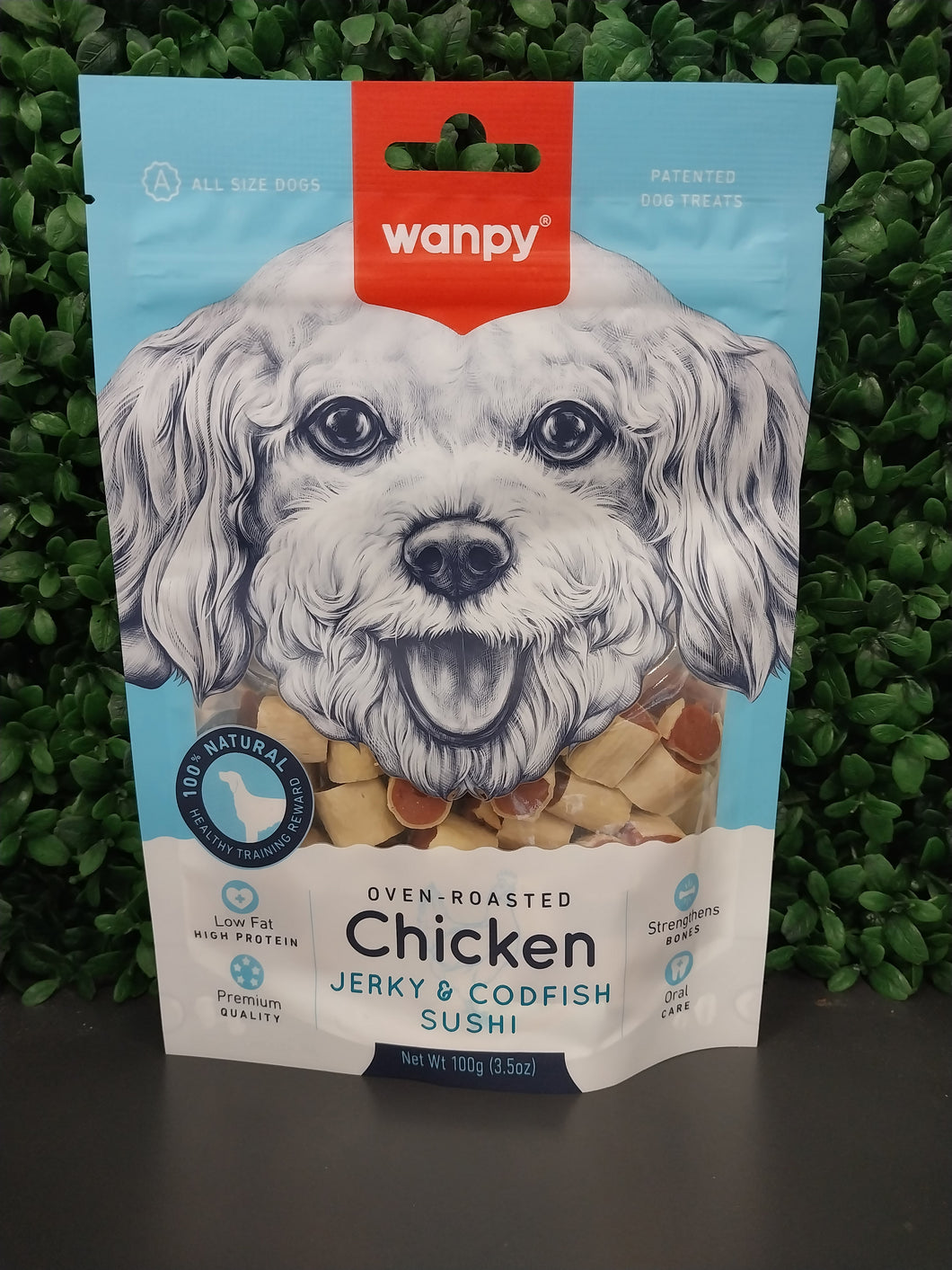 WANPY DOG CHICKEN AND CODFISH SUSHI 100GM