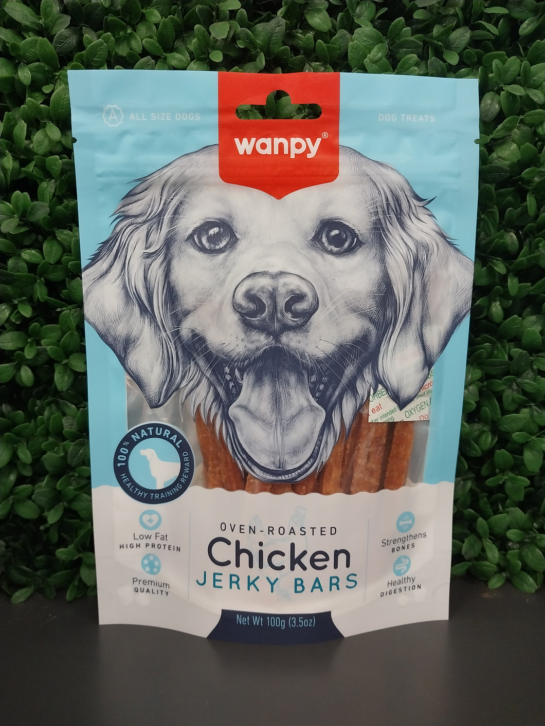 WANPY DOG CHICKEN JERKY BAR 100GM