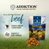 ADDICTION GRAIN FREE TREATS-BEEF 113gm