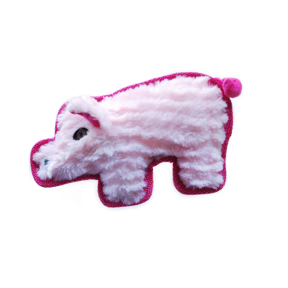 DOG TOY RUFF PLAY PLUSH TUFF PIG