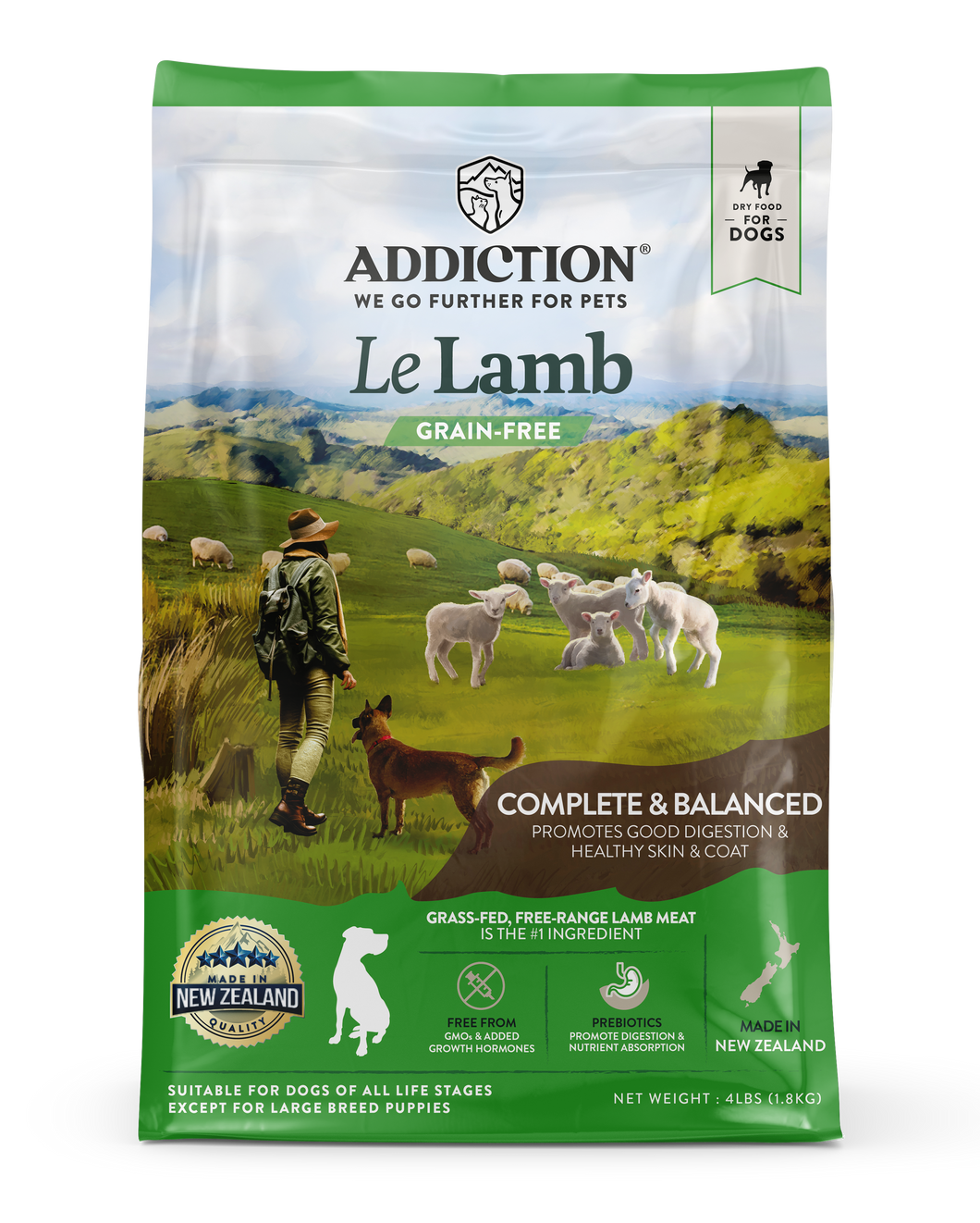 ADDICTION DOG KIBBLE LAMB 1.8kg