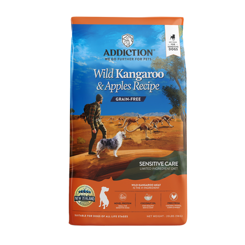 ADDICTION DOG KIBBLE KANGAROO/APPLE 9kg