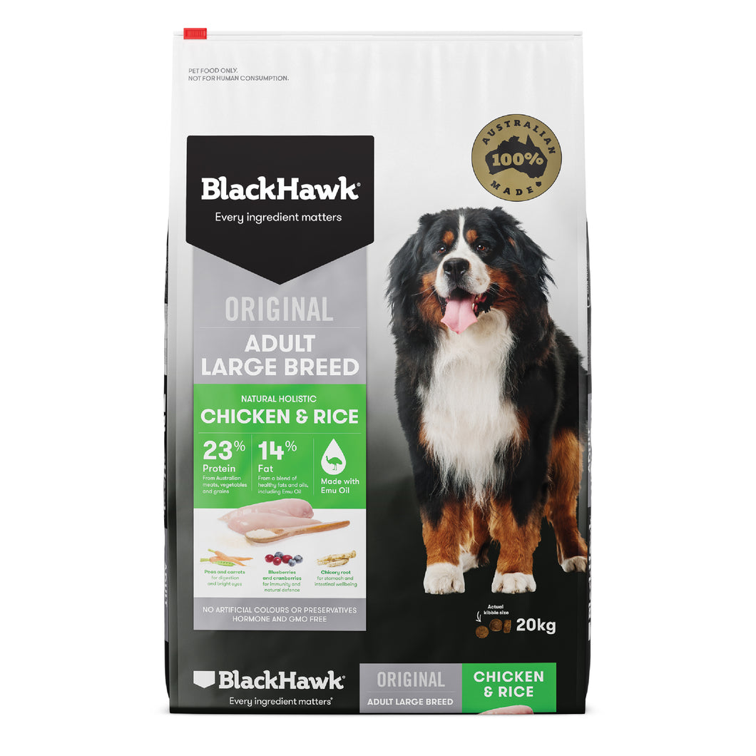 BLACK HAWK ADULT LARGE BREED CHICKEN 20kg