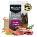 BLACK HAWK ADULT DOG - LAMB & RICE 10KG