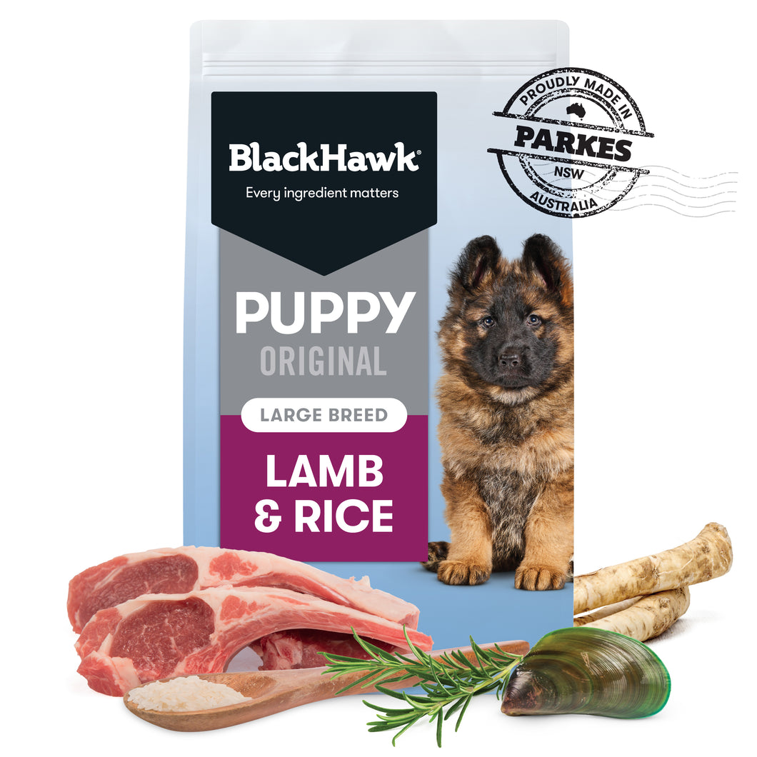 BLACK HAWK PUPPY LARGE BREED LAMB & RICE 20KG