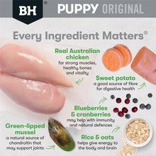 Load image into Gallery viewer, BLACK HAWK PUPPY LARGE BREED CHICK &amp; RICE 20KG
